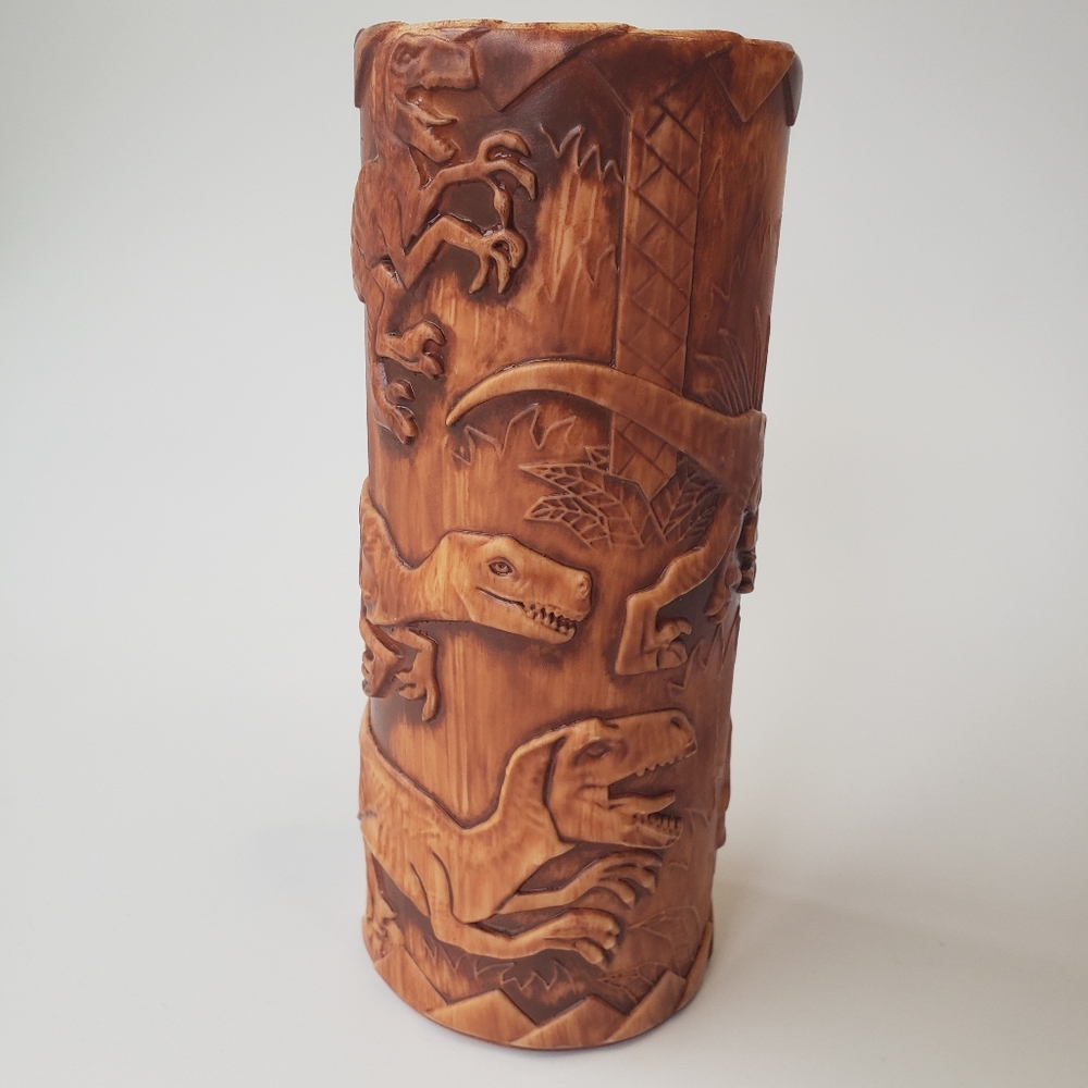 Jurassic Park World Velociraptor Dinosaur Tiki Cup Plastic Universal Studios